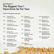 Ben Rector On Twitter Tickets For The Biggest Tour I Have Done So Far Tour Go On Sale Friday June 24