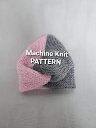 Baby Turban Addi Knitting Machine Pattern Newborn Hat Knit Etsy In 2021 Addi Knitting Machine Machine Knitting Knitting Machine Patterns