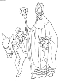 Mikulas St Nicolas Coloring Pages St Nicholas Day