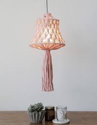 shine a light shade knit kit macrame lamp macrame light diy lamp shade