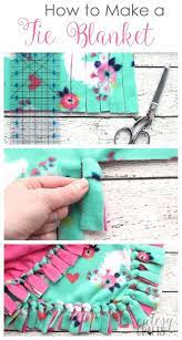 How To Make A Tie Blanket From Fleece Cutesy Crafts Sewing Fleece Diy Tie Blankets Fleece Blanket Diy
