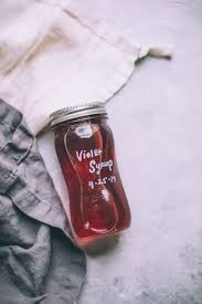 How To Make Wild Violet Syrup With Honey Syrup Violet Juicing Lemons