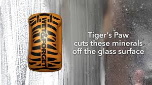 Tiger S Paw Targets Calcium Deposits On Shower Doors Youtube
