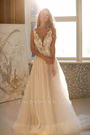 Amazing Appliques Tulle A Line Wedding Dress Lace Wedding Dress Vintage A Line Wedding Dress Casual Beach Wedding Dress