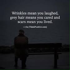 Proverbs 16:31 gray hair is a crown of splendor; Think Positive To Make Things Positive Wrinkles Mean You Laughed Grey Hair Means You