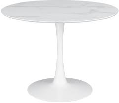 Heavy distressing will have the least texture. Coaster Arkell White 30 Inch Round Pedestal Dining Table 193041 Nazareth Furniture Pico Rivera Ca