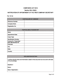 Companies act 2016 (ca2016) has come into forced on 31st january 2017. Section 58 236 2 Fill Online Printable Fillable Blank Pdffiller