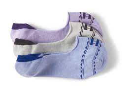 Toms Toms 3 Pack Patterned Woven Womens No Show Socks Toms Cloth Patterned Hosiery No Show Socks Patterned Socks