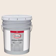 This is one of my favorite diy products. Glidden Essentials 5 Gal Hdgwn03 Antique White Flat Interior Paint Hdgwn03e 05fn The Home Depot