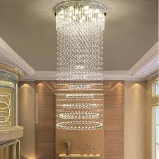 Contemporary Luxury Round Design Raindrop Crystal Chandelier Chandelier Crystal Chandelier Luxury Chandelier