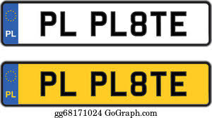 Discover 7 number plate designs on dribbble. License Plate Clip Art Royalty Free Gograph