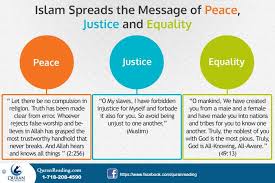 Islam Spreads The Message Of Peace Justice And Equality Justice Quotes Importance Of Peace Islamic Quotes