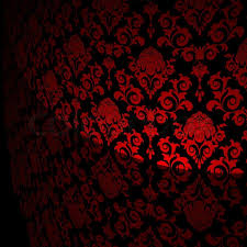 The flowers have a black center. Black Background With Red Flowers And Stock Vector Colourbox