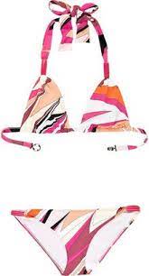 Emilio Pucci Printed Halter Bikini Shopstyle Two Piece Swimwear Emilio Pucci Pucci Print Bikinis