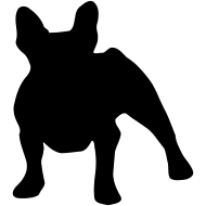 Frenchie Bulldog Frances Bulldog Silhueta