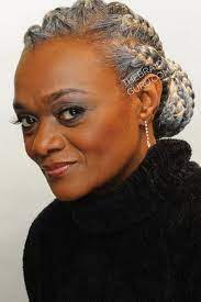 Braid Gallery The Braid Guru Now This Simple Braid Style Is Simply Stunning Gray Hair Beauty Natural Gray Hair Easy Braid Styles