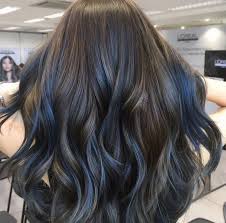 Nope it deffinately wont my natural hair colour is brown (but i dye it black because im kinda emo) and i wanted to try dark blue so i got clip in extensions and it looked horrible so i wouldnt. So Perfect Blueombre Blue Hair Highlights Brown Hair Blue Highlights Hair Styles