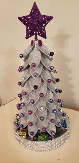 If you take a look. Small Christmas Tree Purple And Silver Small Christmas Trees Mesh Christmas Tree Silver Christmas Decorations
