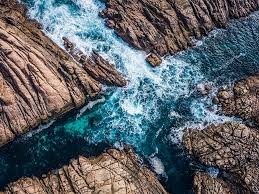 Maybe you would like to learn more about one of these? Hd Wallpaper Aerial View Of Ocean Bird S Eye View Photography Of Photo Of Body Of Water Rushing Through Rocks Wallpaper Flare