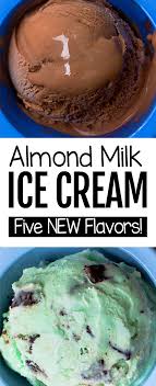 Almond Milk Ice Cream Recipes In 2020 Almond Milk Ice Cream Almond Milk Ice Cream Recipe Milk Recipes