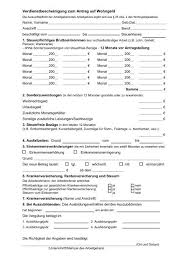 Das dokument wird nach und nach vor ihren augen auf grundlage ihrer antworten erstellt. Verdienstbescheinigung Wohngeld
