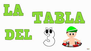 Resultado de imagen de tabla del 3