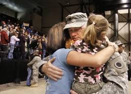 Image result for real life veterans coming home