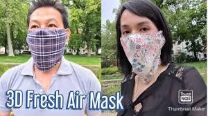 Diy Face Mask At Home 3d Fresh Air Mask Face Mask For Beards Maske Nahen 3d Frische Luft Maske Youtube Easy Face Masks Easy Face Mask Diy Face Mask
