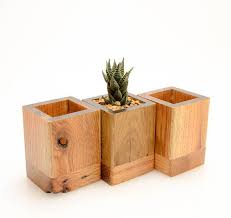 Small Minimalist Planter Desk Planter Mini Planter Wood Etsy Wood Succulent Planter Succulent Planters Box Wood Planters