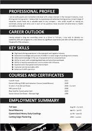 Truck Driver Resume Objective Resume Skills Resume Words Resume Examples