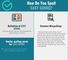 Correct Spelling For Easy Going Infographic Spellchecker Net