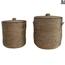 hk living online webwinkel gratis verzenden silt 39 n pure mand set opbergmandent wasmand zeegras rond m en l o 40 o 47 cm by manden handgrepen wasmand