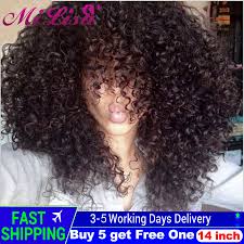 Hairstyles for men with 3b type curls. 3b 3c Afro Kinky Curly Clip In Human Hair Extensions Full Head 120g Set 100 Human Natural Black Hair Clip Ins 4a Brazilian Remy Aliexpress
