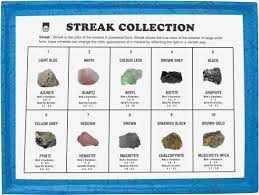 manufacturers of minerals streak collection physical