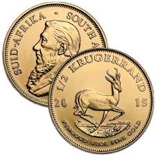 1 2 Oz Gold Krugerrand From South Africa 22k Gold Krugerrand Gold Bullion Coins Gold Bullion