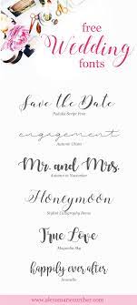 It S Wedding Season I M A Collector Of Fonts Especially Free Ones And Thought These Would Be A Free Script Fonts Free Calligraphy Fonts Free Wedding Fonts