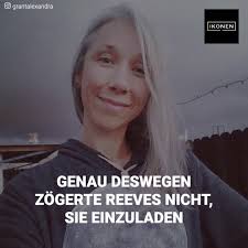 Zwar hagelte es für alexandra grant auch die so erwartbare wie einfallslose netzkritik, in der nutzer sie aufgrund ihrer haarfarbe als großmutter bezeichneten, deutlich mehr feierten allerdings ihren look und die entschlossenheit, sich keinen. Ikonen Die Frau Die Es Schaffte Keanu Reeves Wieder Zu Verlieben Facebook