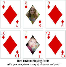Introduction if you have been struggling with making your own gaffed cards, printing your own deck of cards, or if you always your best solution is our playing card cutter. Free Printable Custom Playing Cards Add Your Photo And Or Text