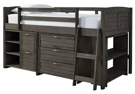 Your email was successfully sent. Caitbrook Gray Twin Loft Bed W Storage Chest And Shelves Cincinnati Overstock Warehouse
