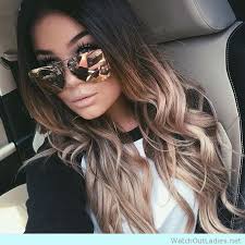 Brown To Blonde Ombre With Loose Waves And Hologram Sunglasses Jpg 564 564 Hair Styles Long Hair Styles Balayage Hair