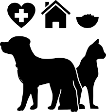 Silhouette sitting cats and dogs on a white background. Free Photo Silhouette Dog Clinic Animal Care Cat Pets Max Pixel