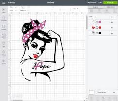 Classic Rosie The Riveter Pin Up Style Breast Cancer Awareness Svg All Proceeds Donated Nerdspaceship