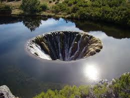 massive sinkhole in conchos lake