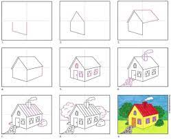 Please enter your email address receive free weekly tutorial in your email. How To Draw A Cartoon House Art Projects For Kids