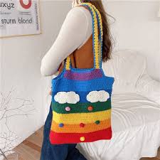 Let us help you create the perfect men's a/w capsule wardobe with trendy tonal basics from our new primark cares label. Leftsac Rainbow Knit Tote Bag Crossbody Bag Yesstyle