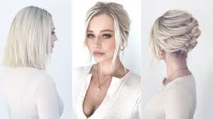 To get the illusion of an updo with short hair, you should be in possession of a few hairgrips, hair accessory or both. Easy Updo Short Hair Youtube