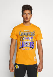 Lkr szn black box champion hoodie. Mitchell Ness Nba La Lakers Champions Tee Vereinsmannschaften Yellow Gelb Zalando De