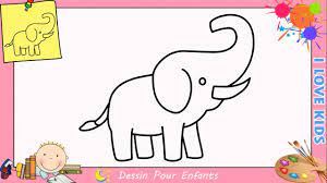 Comment Dessiner Un Elephant Facilement Etape Par Etape Pour Enfants 4 Youtube