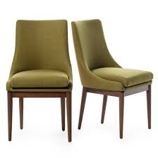 Belham Living Carter Mid Century Modern Upholstered Dining Chair Set Of 2 Mid Century Modern Upholstered Dining Chairs Dining Chairs Wingback Dining Chair