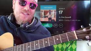 How To Play 17 Pink Sweat Easy Guitar Tutorial Beginner Lesson Easy Chords Youtube